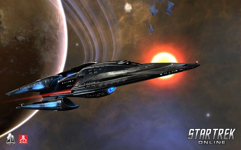 Starship in Space — Black, Dramatic, Digital Art, Planet, Sun
