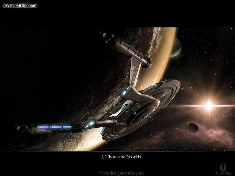 Starship in Space — Black, Dramatic, Digital Art, Planet