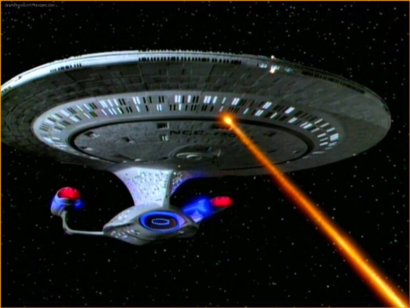 Starship in Space — Black, Dramatic, Night, Digital Art, Laser Beam
