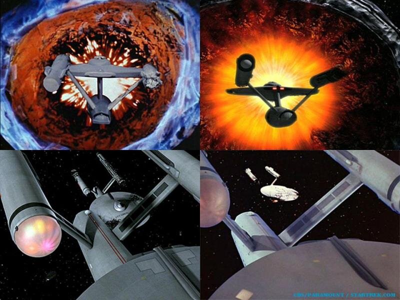 Starship in Space — Black, Dramatic, Night, Digital Art, Spacecraft, Explosion, Wormhole