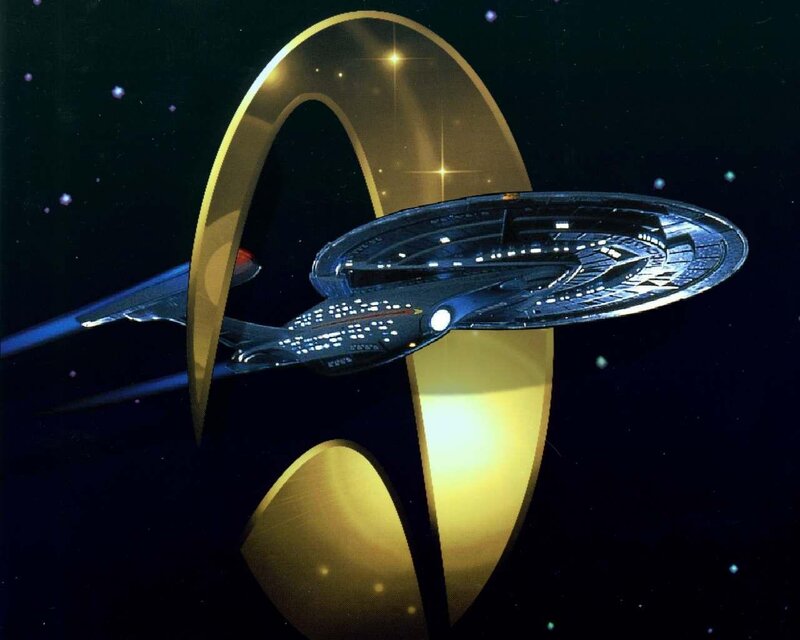 Starship in Space — Black, Dramatic, Night, Digital Art