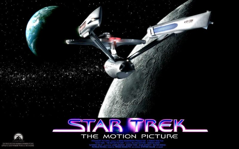 Starship in Space — Black, Dramatic