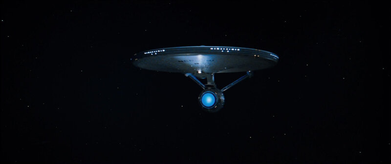 Starship in Space — Black, Serene