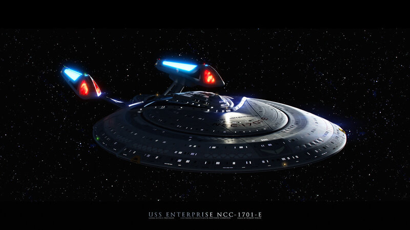 Starship in Space — Black