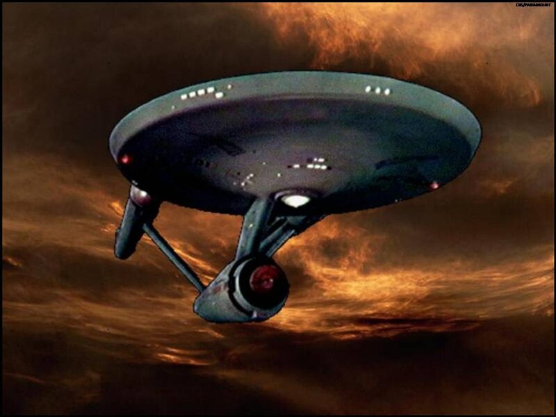 Starship in Space — Brown, Dramatic