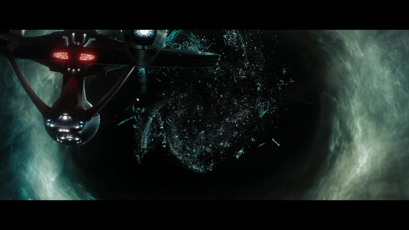 Starship in space debris