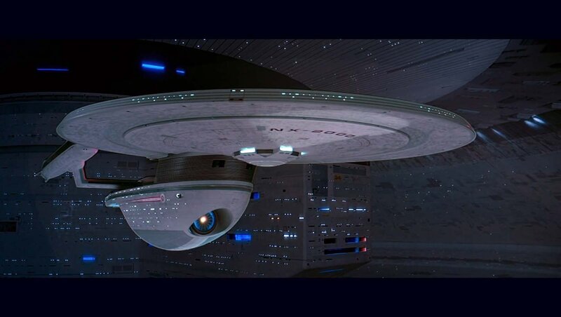 Starship in Space Dock — Gray