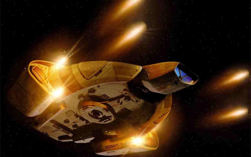 Starship in space flight