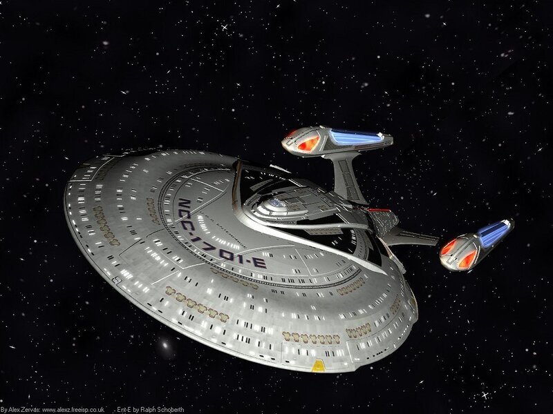 Starship in Space — Gray, Dramatic, Night, Digital Art, Stars, Spacecraft, Nacelle