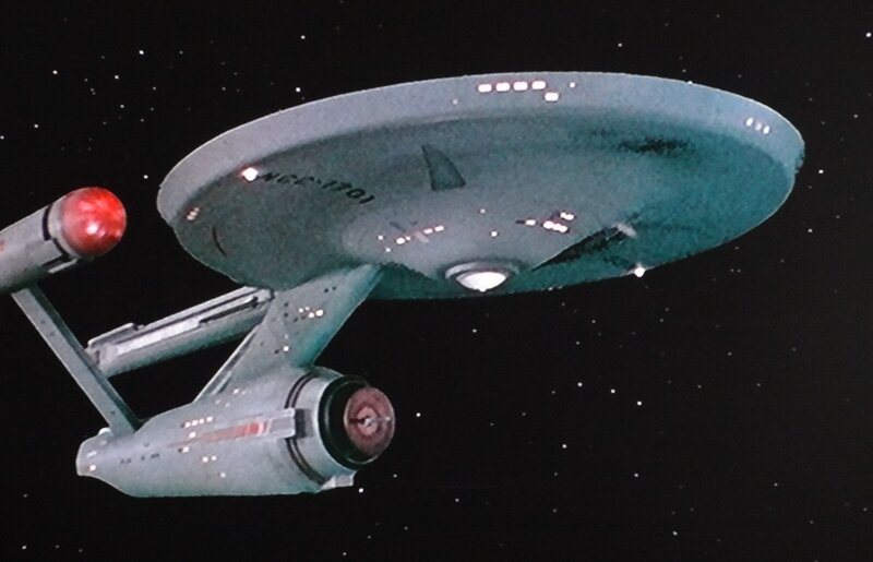 Starship in Space — Gray, Dramatic, Night, Photograph