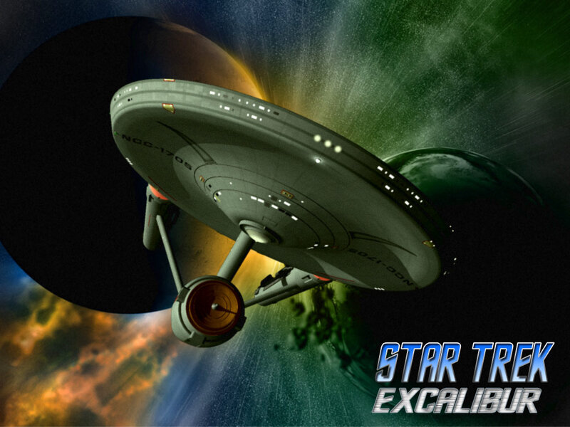 Starship in Space — Green, Dramatic, Digital Art