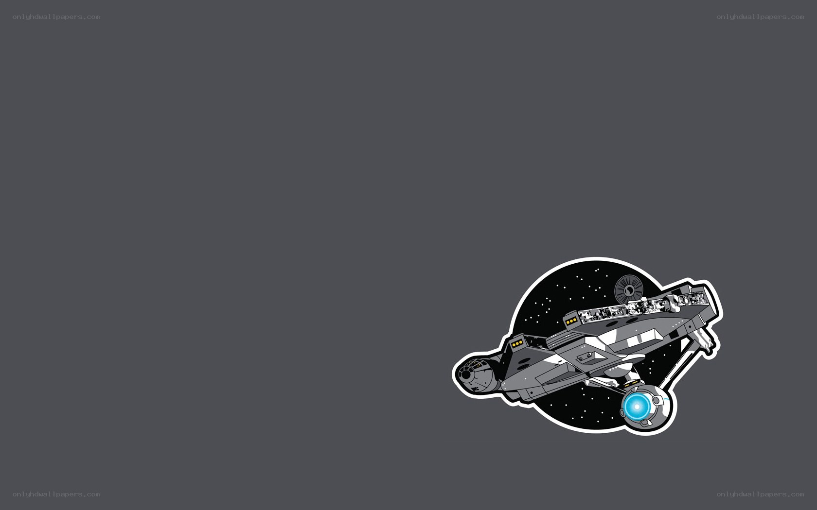 Starship in space illustration