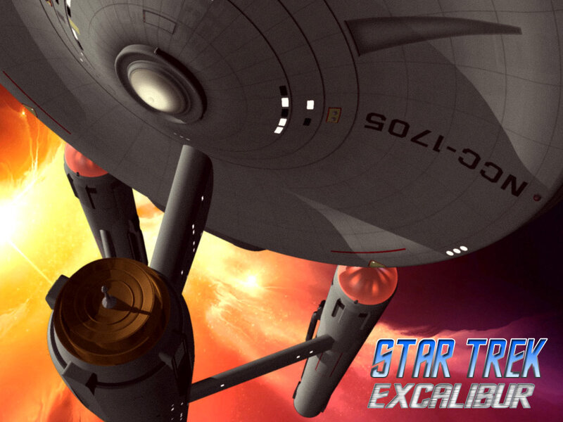 Starship in Space — Orange, Dramatic