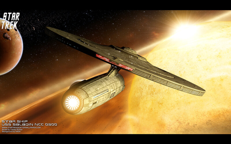 Starship in Space — Orange