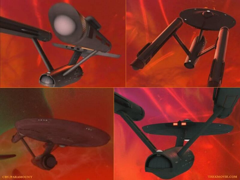 Starship in Space — Red, Dramatic, 3d Render