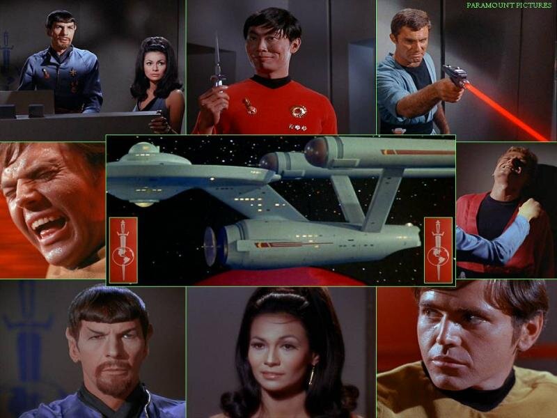 Starship in Space — Red, Dramatic