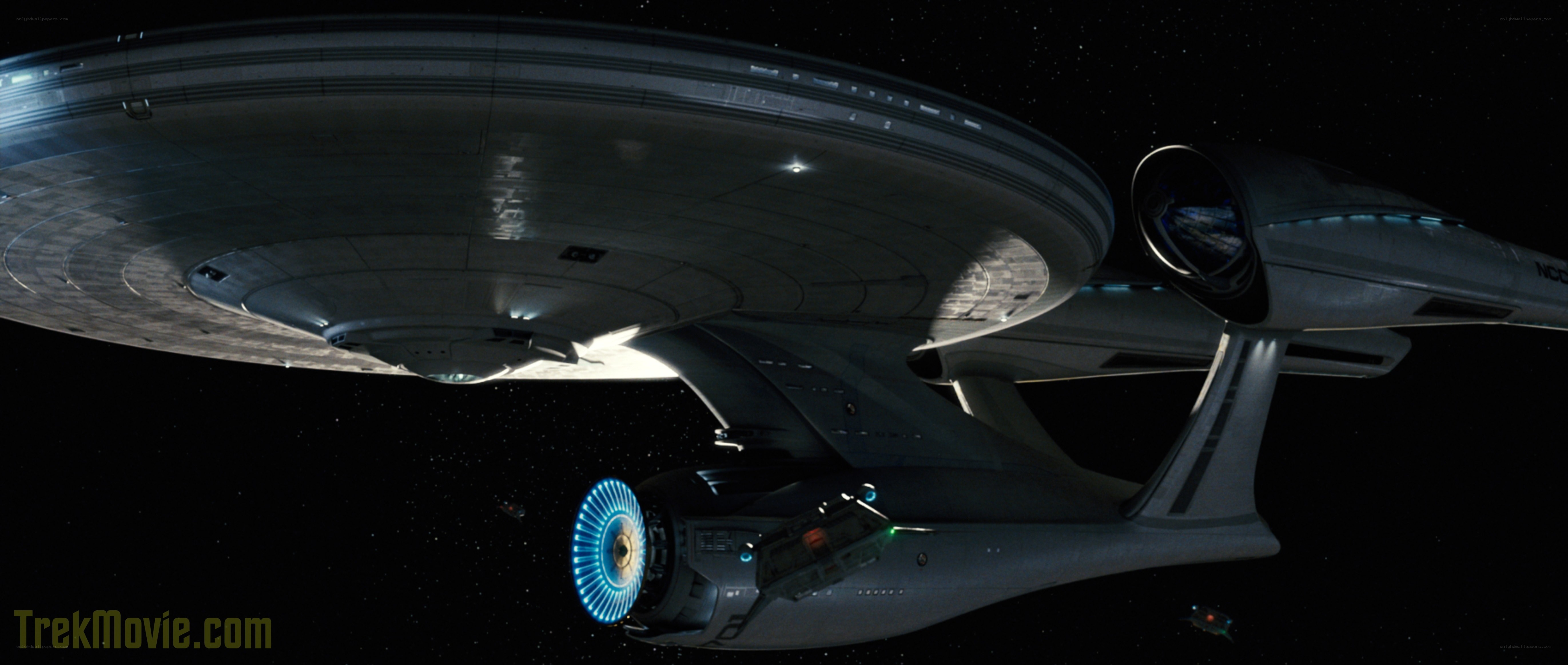 Starship in space scene