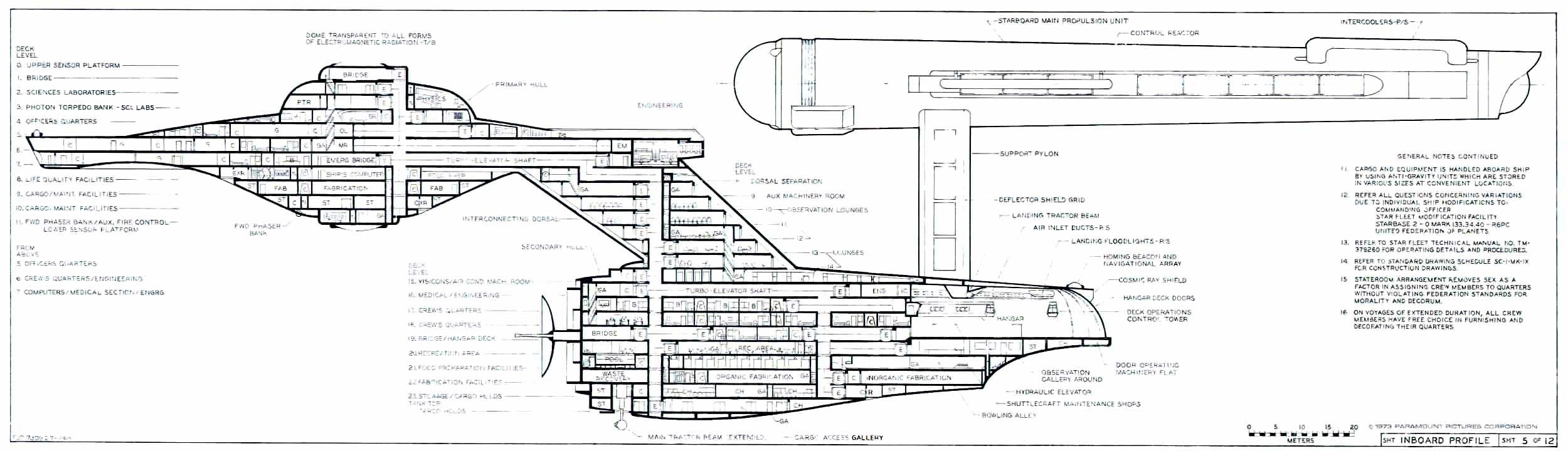 Starship internal layout diagram