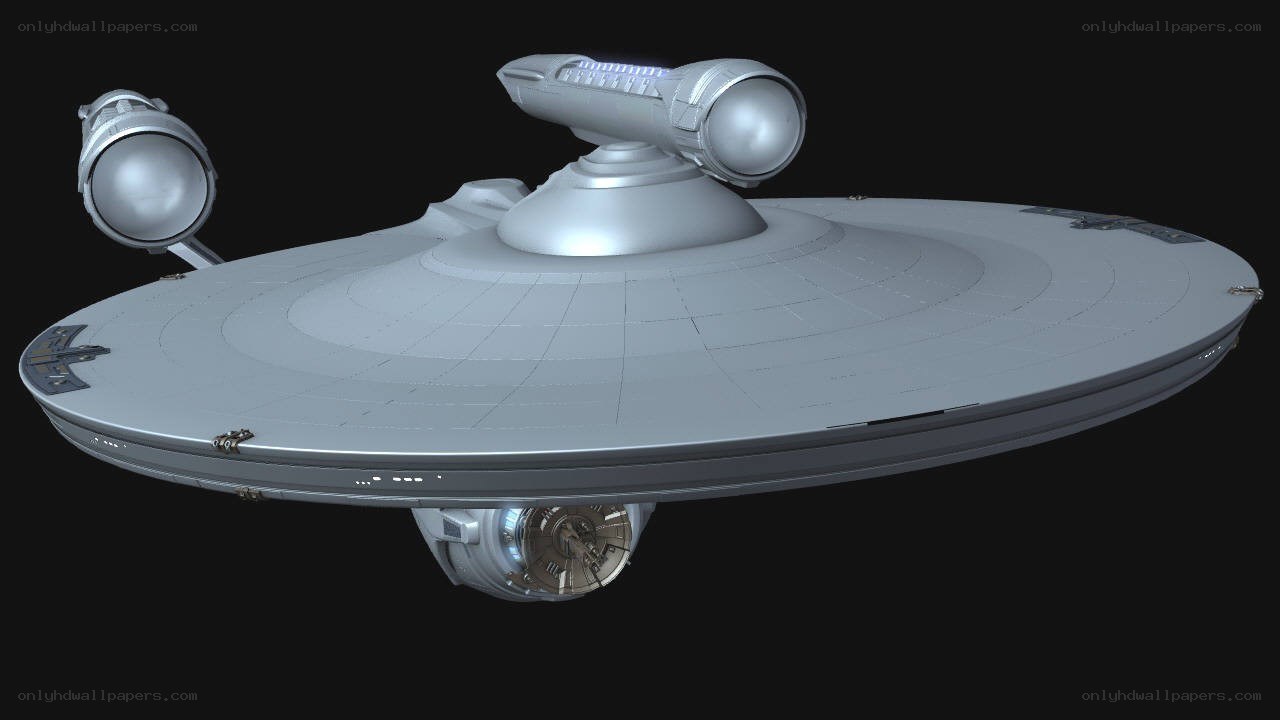 Starship model from Star Trek