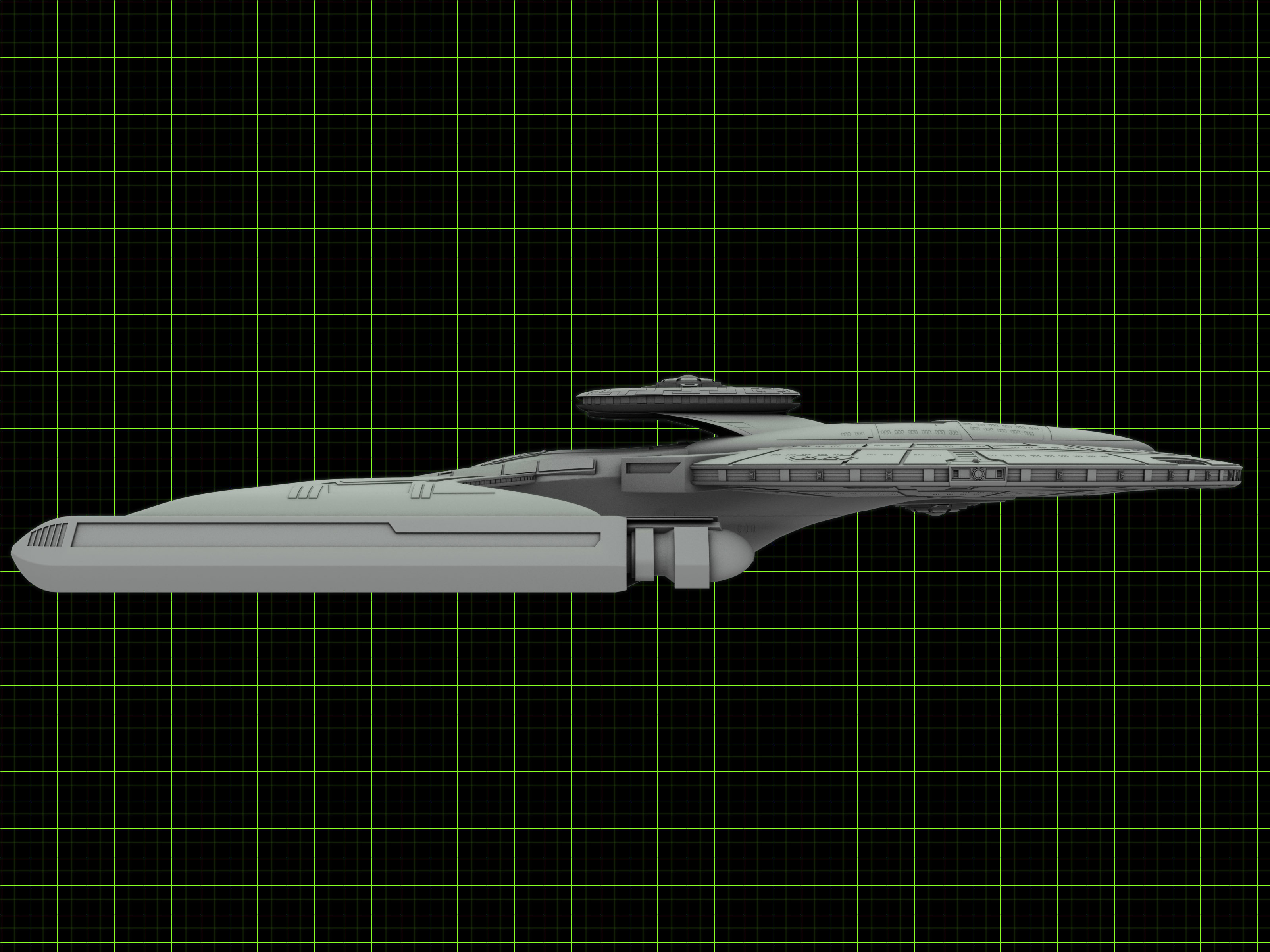 Starship model on grid