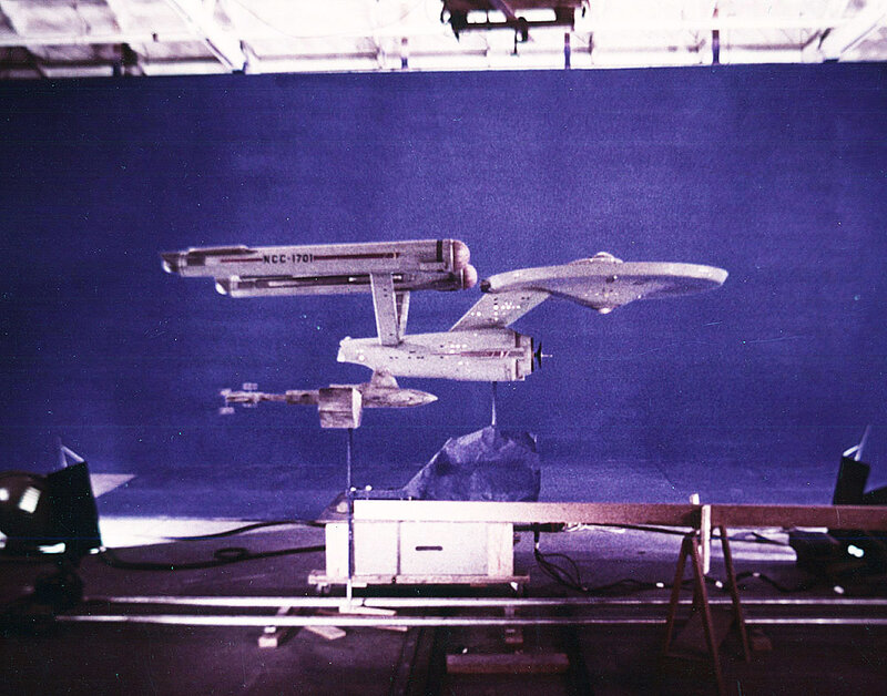 Starship model on set
