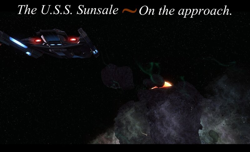 Starship Near Asteroids