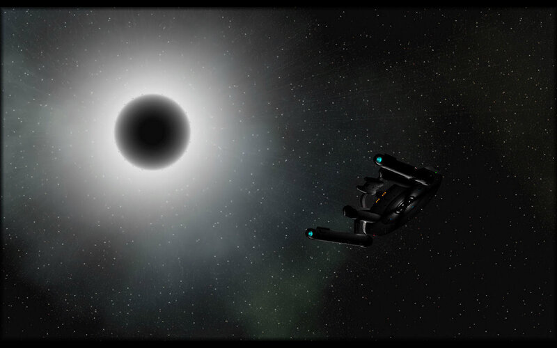 Starship Near Black Hole