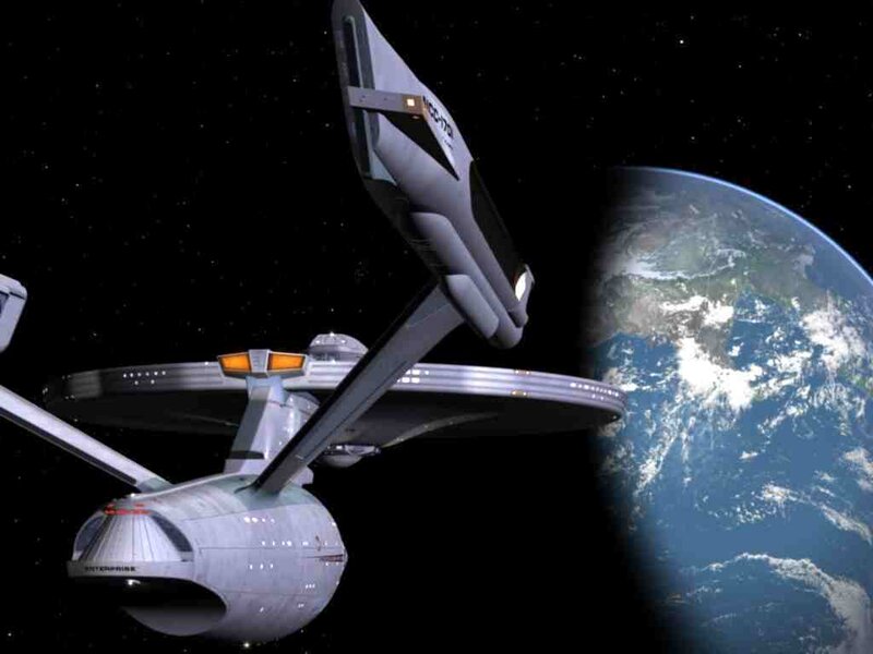 Starship near Earth