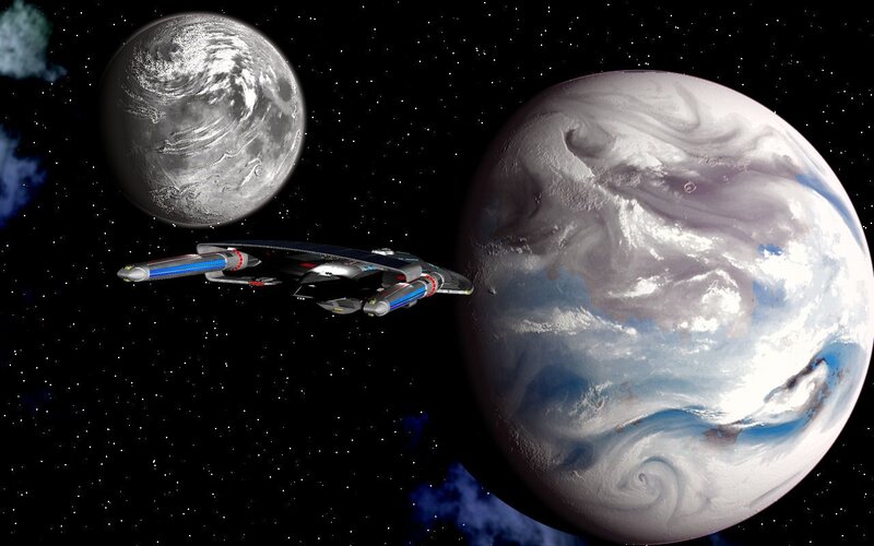 Starship Near Planets