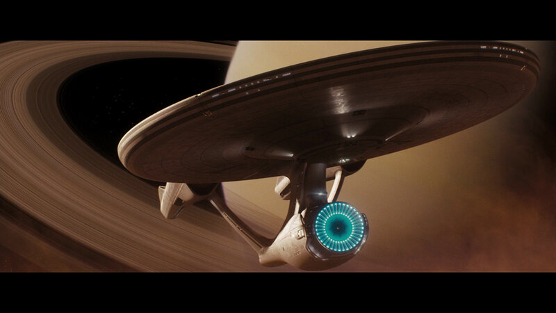 Starship near Saturn