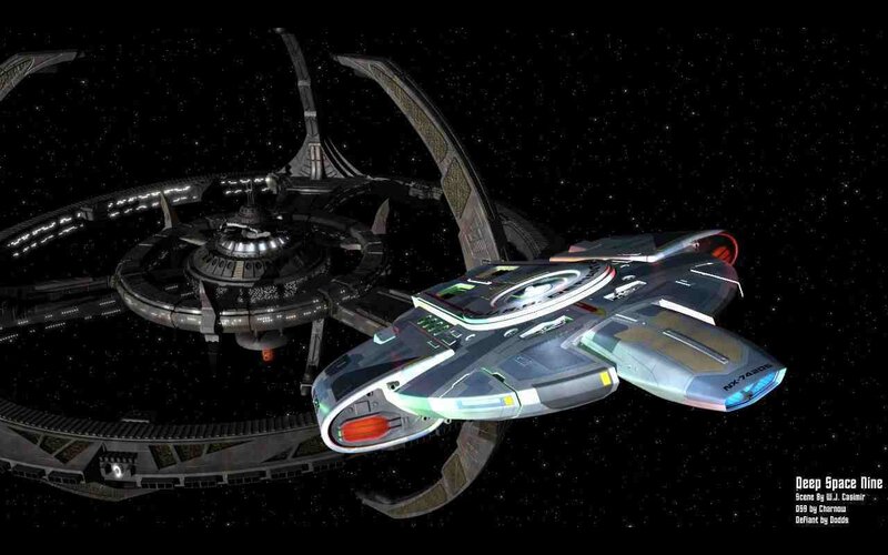 Starship near space station