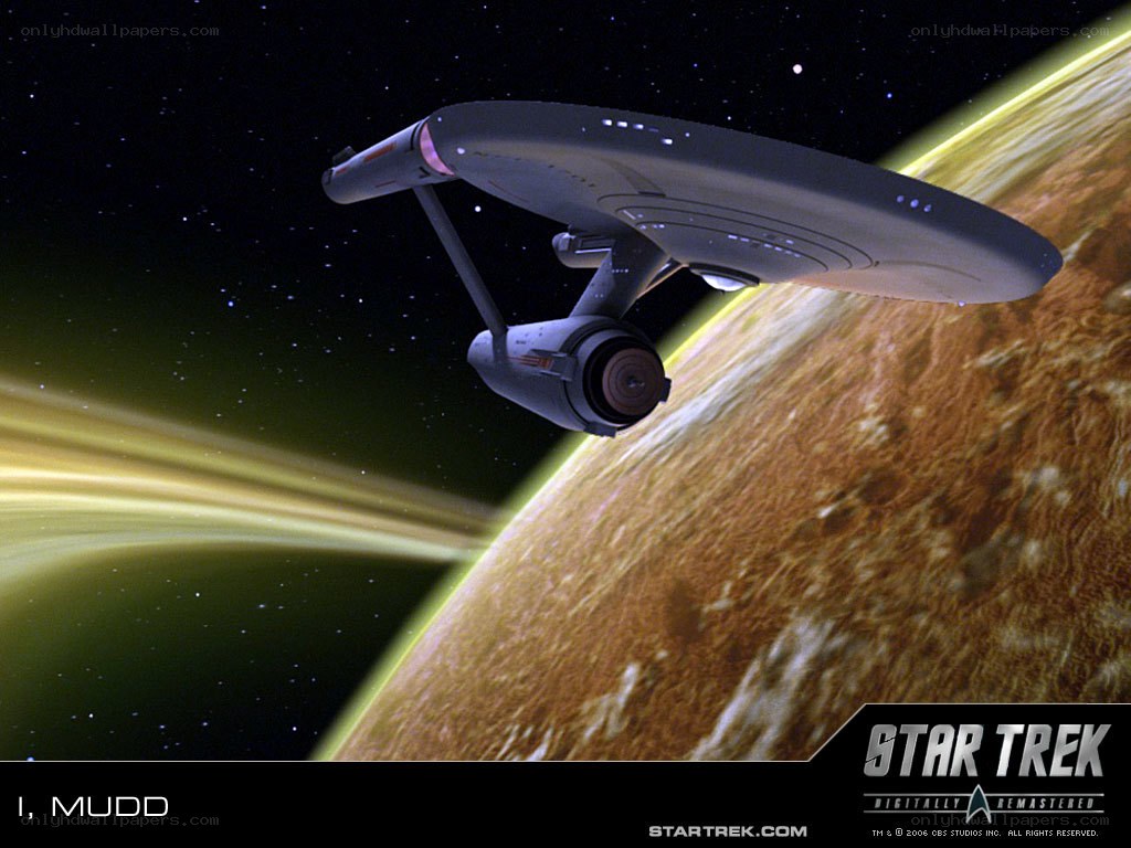 Starship orbiting a planet