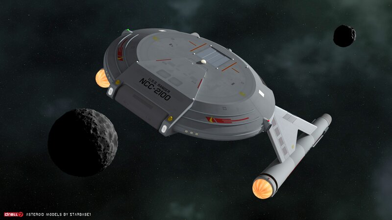 Starship Ranger in space