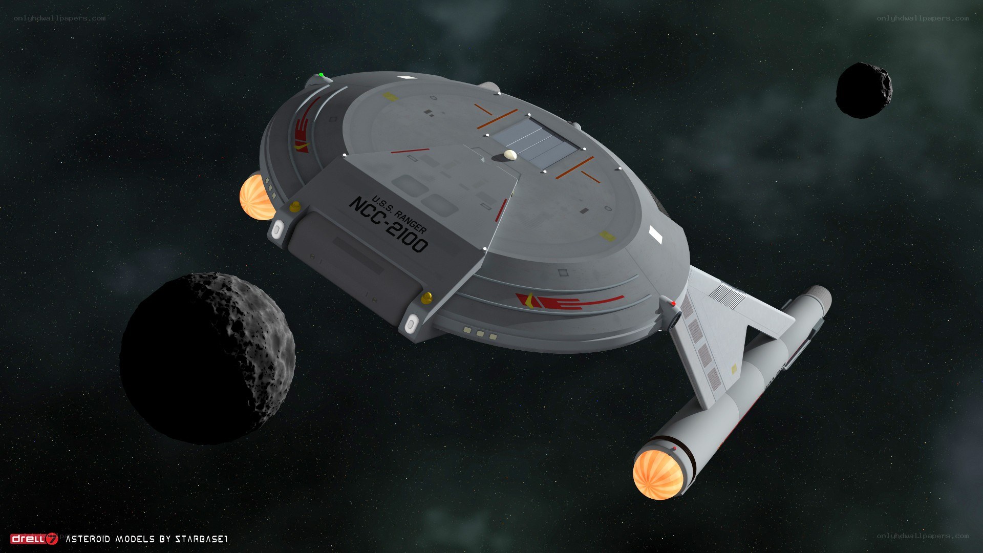 Starship Ranger in space