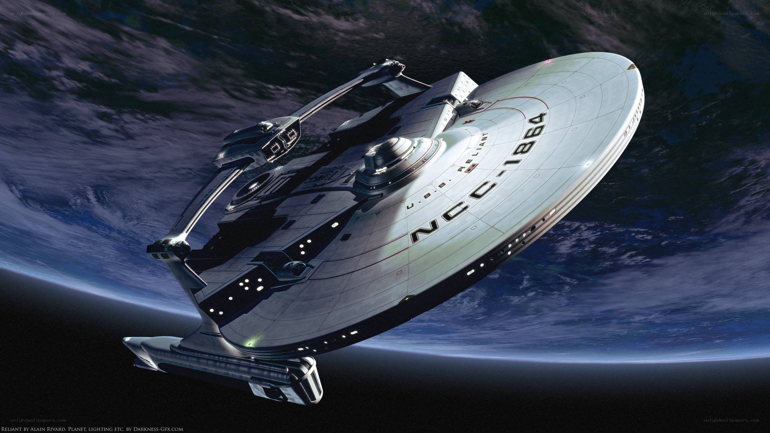 Starship Reliant in orbit
