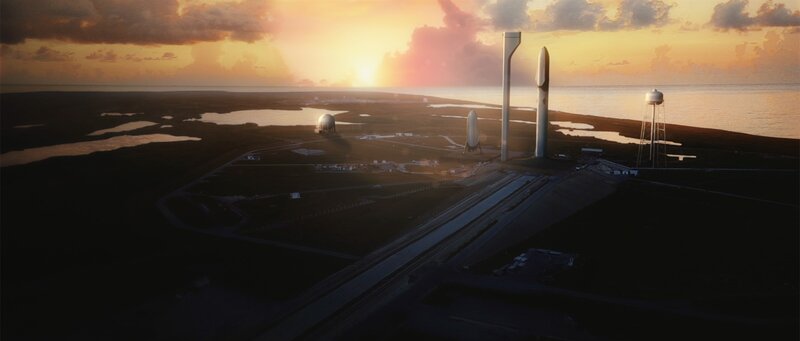 Starship Rockets at Launch Site