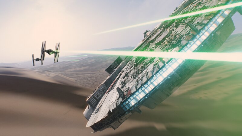 Starships in Desert — Green