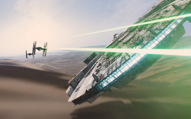 Starships in Desert