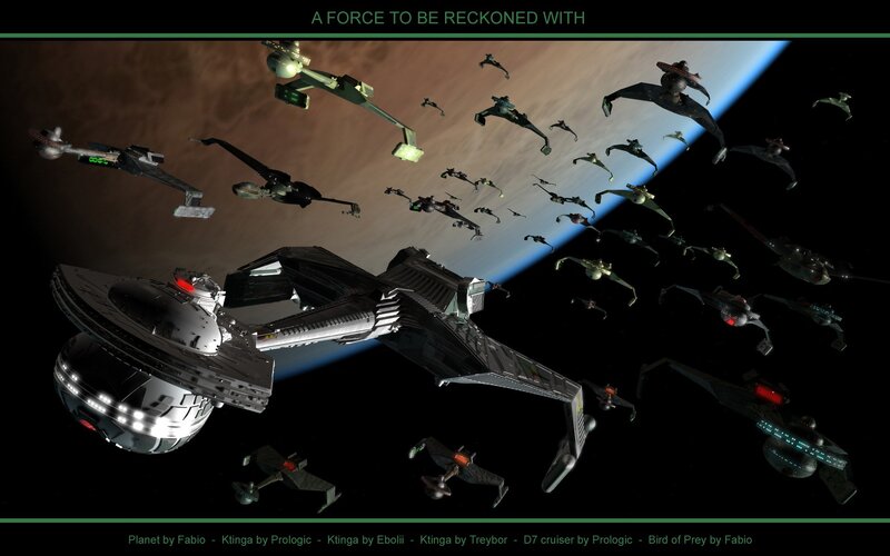 Starships in Formation — Black, Dramatic, Night