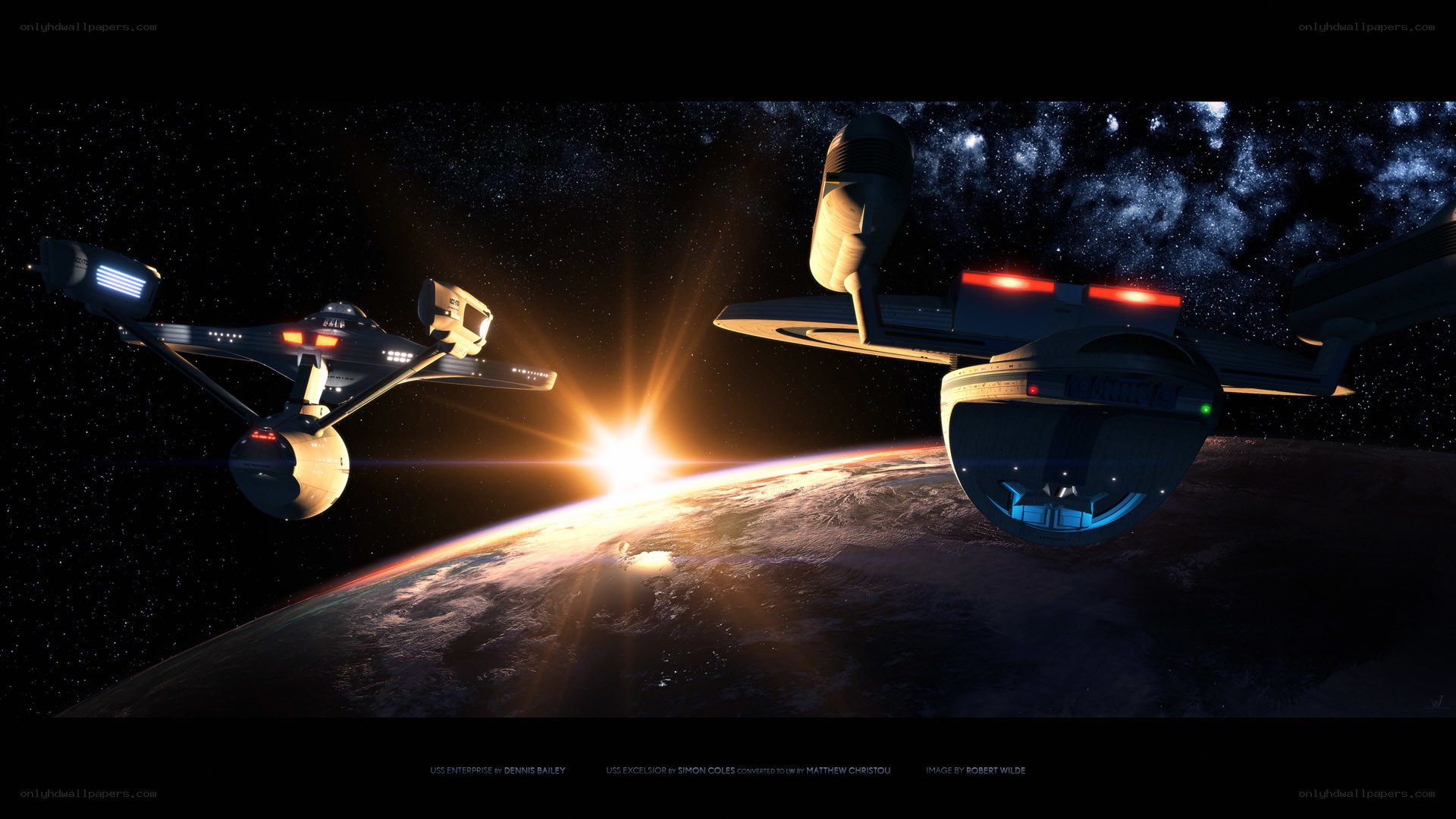 Starships in orbit