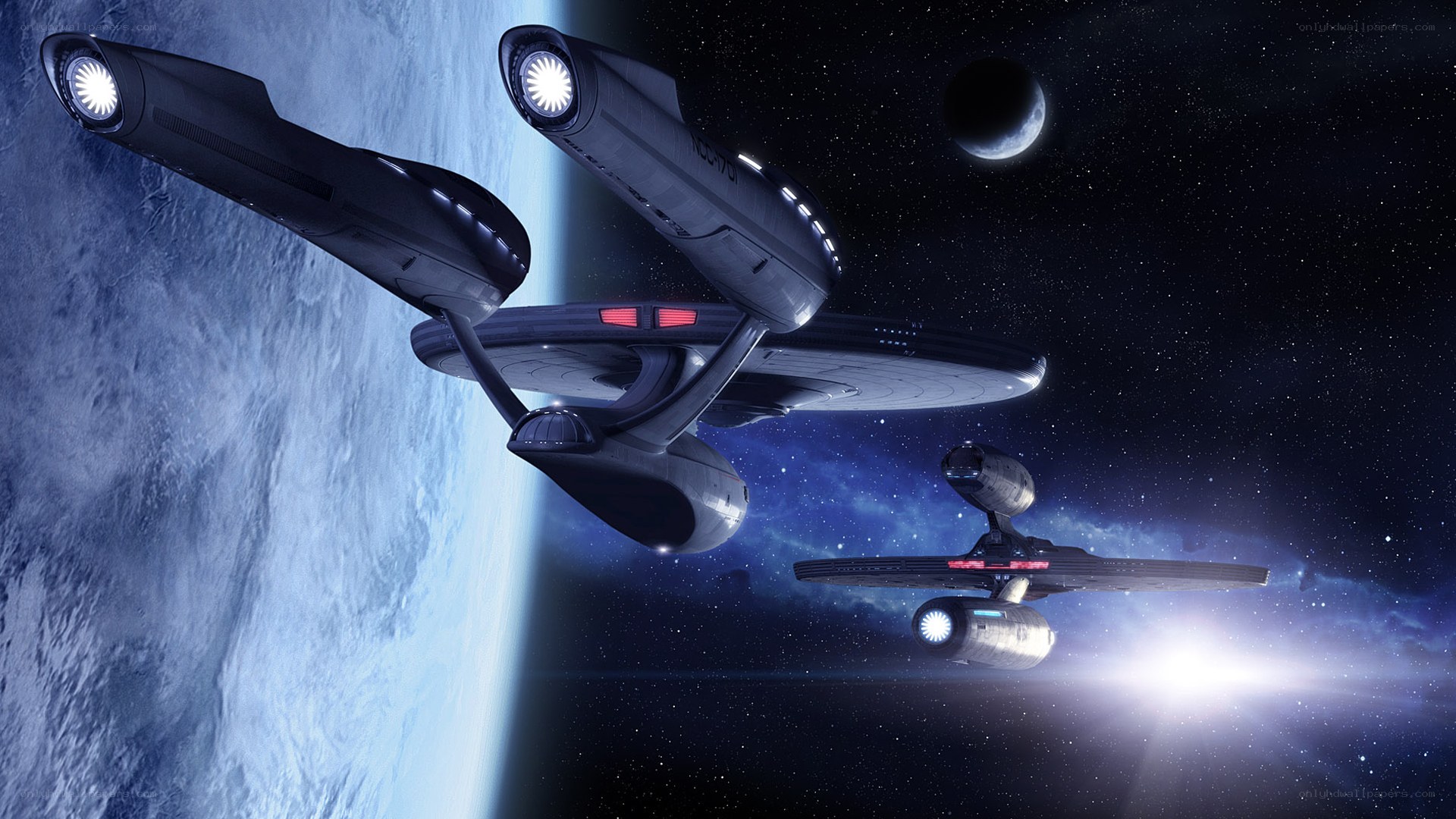 Starships in orbit