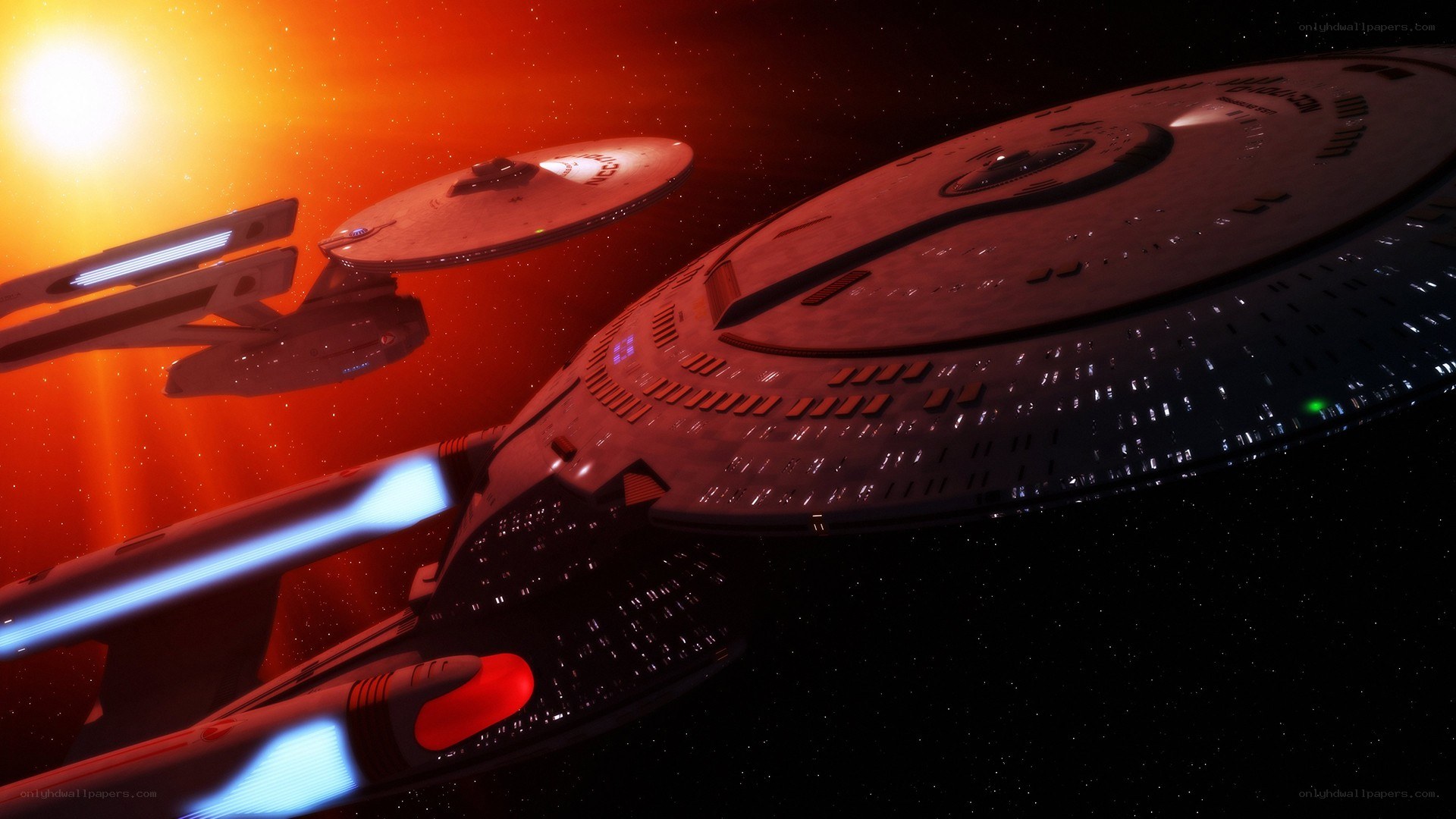 Starships in space