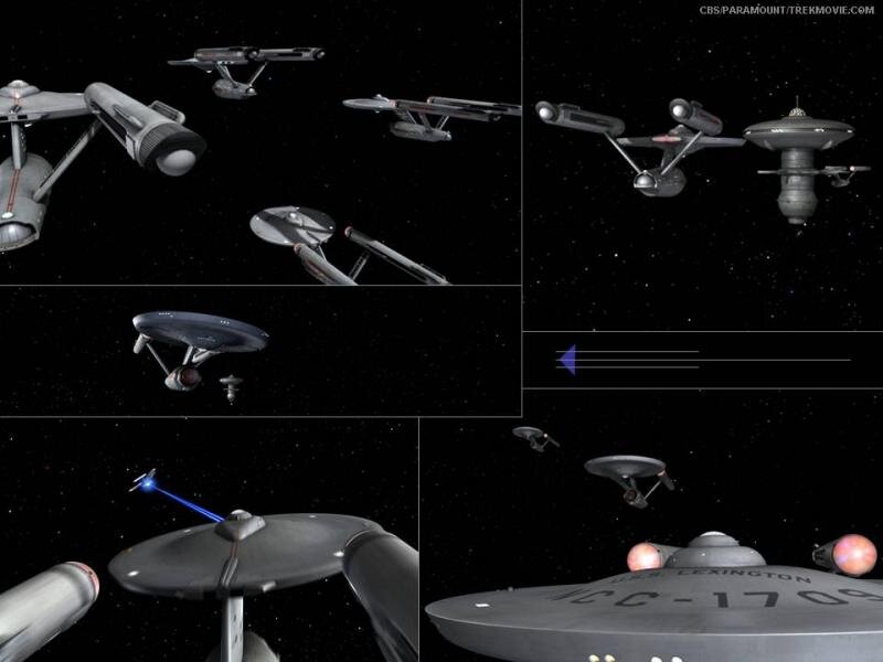 Starships in Space — Black, Dramatic, Night, 3d Render, Spaceships, Stars