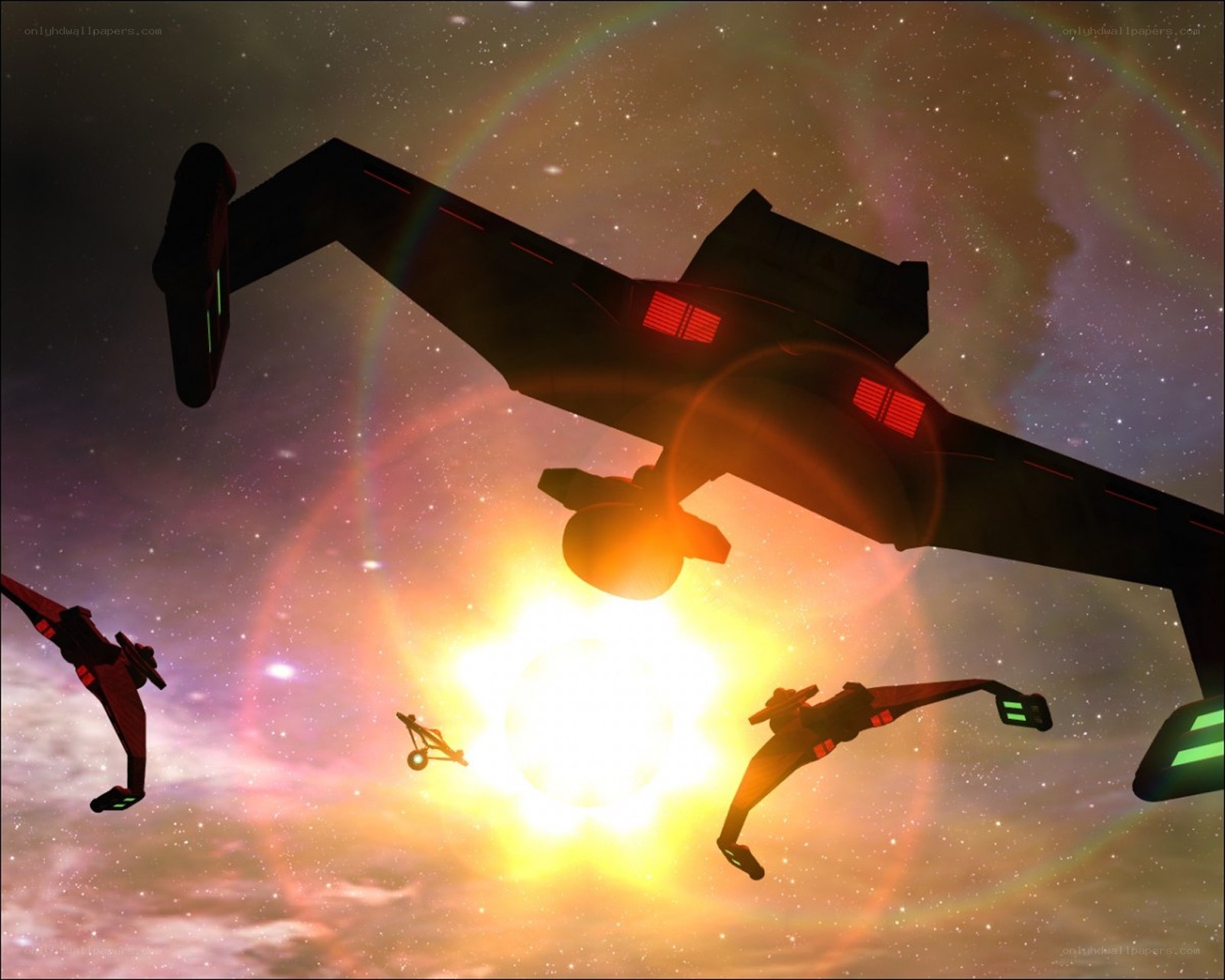 Starships in space formation