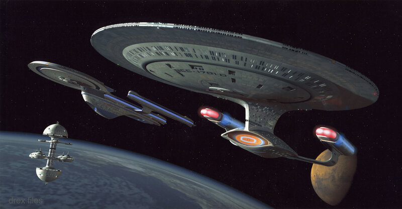 Starships in Space — Gray