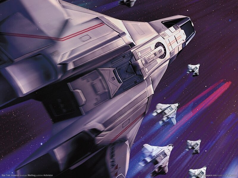 Starships in Space — Purple