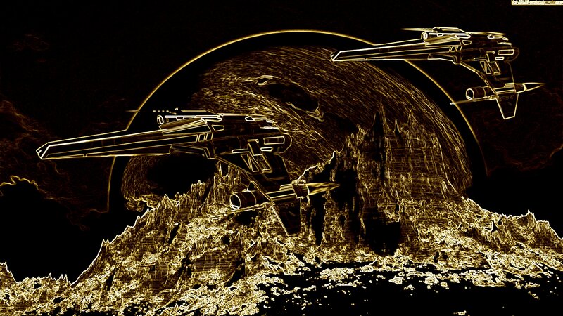 Starships over Planet
