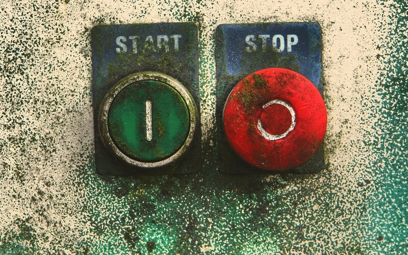 Start and Stop Buttons — Green