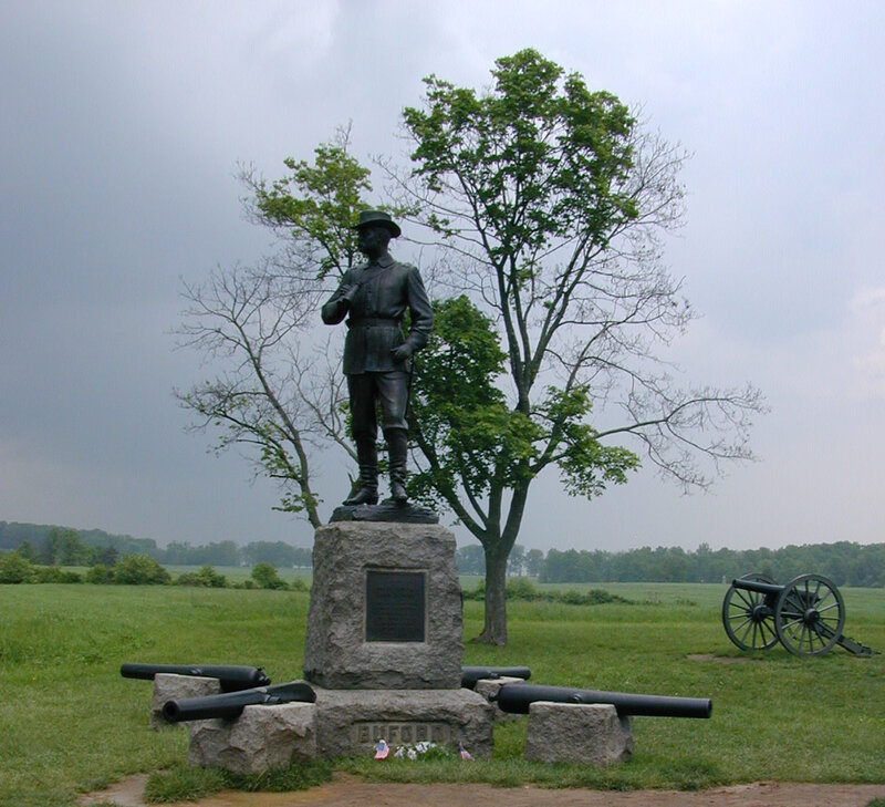 statue at Gettysburg battlefield