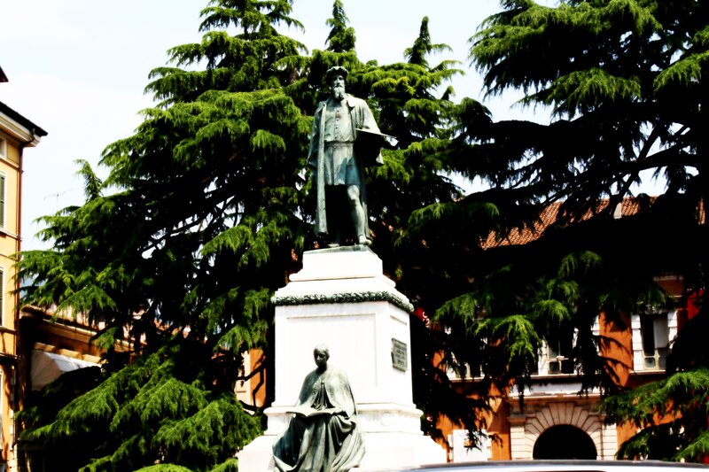 statue in a city square